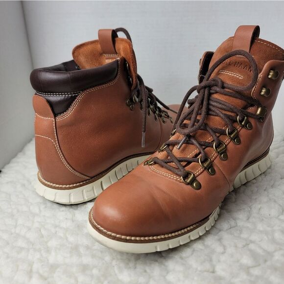 Cole Haan ZeroGrand Hiker Water-Resist Boot Size 11.5 Brown Ankle Shoes C25555 - Picture 5 of 11